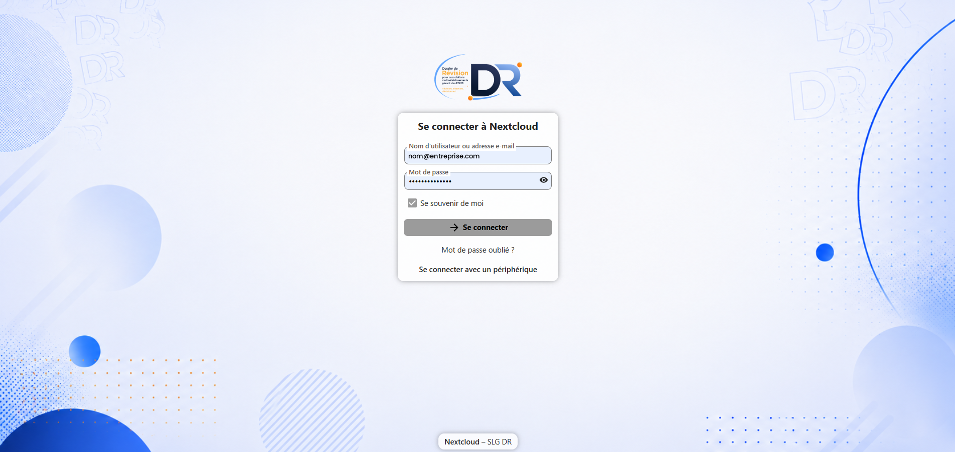 GED connectée à Nextcloud dans DR